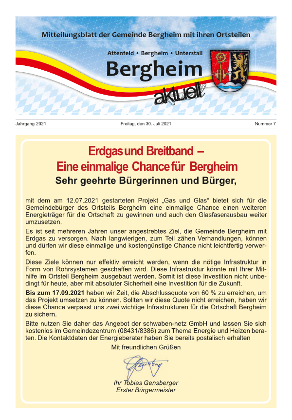 Gemeindeblatt 07/2021