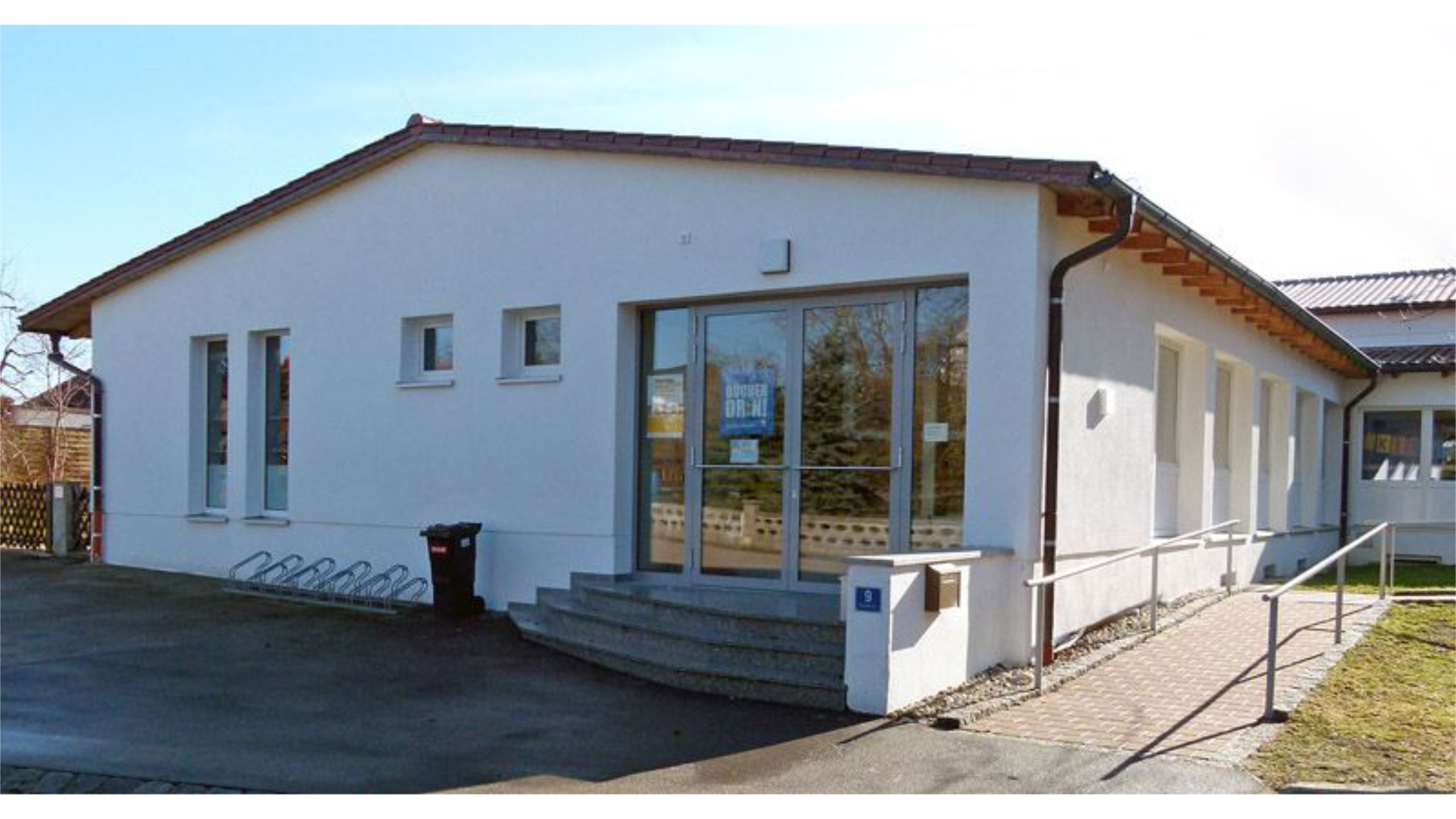 Ansicht der Bergheimer Bücherei und Gemeindekanzlei