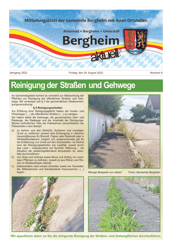 Gemeindeblatt Bergheim 08/2022