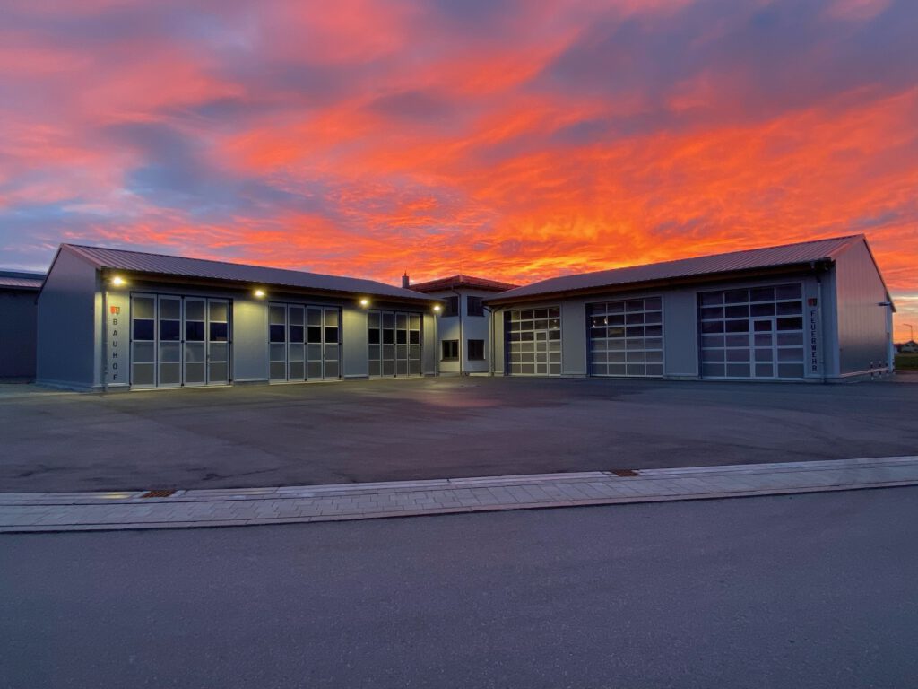 Ansicht Bauhof und Feuerwehr Bergheim