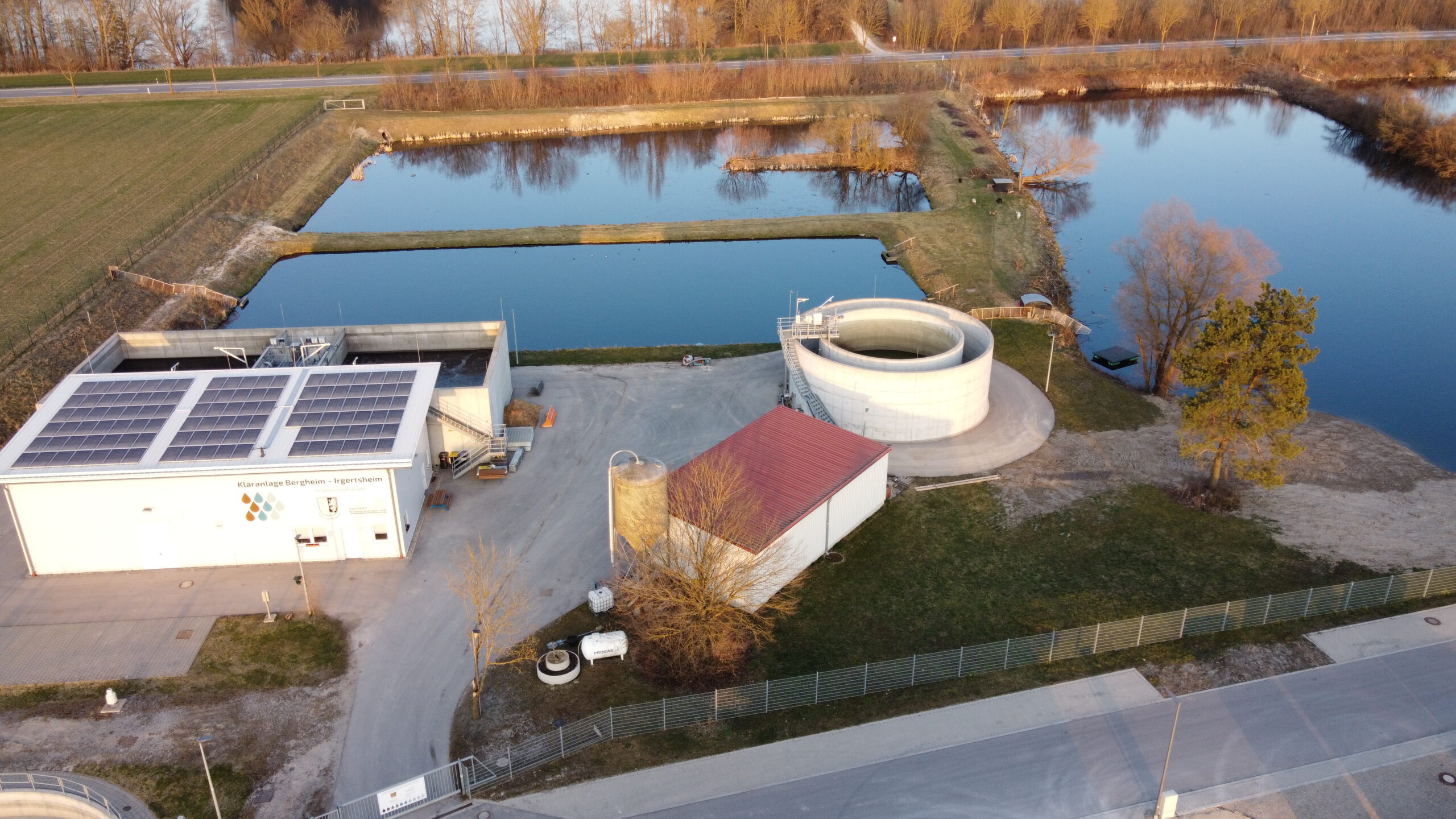 Luftbild Kläranlage Bergheim