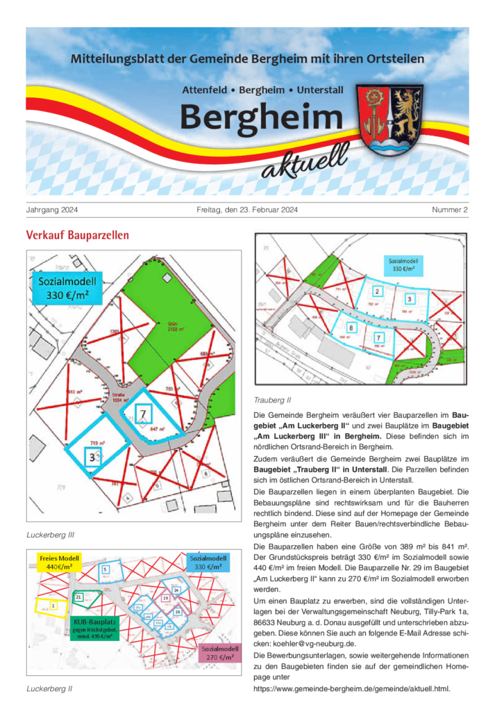 Gemeindeblatt Bergheim 02/2024