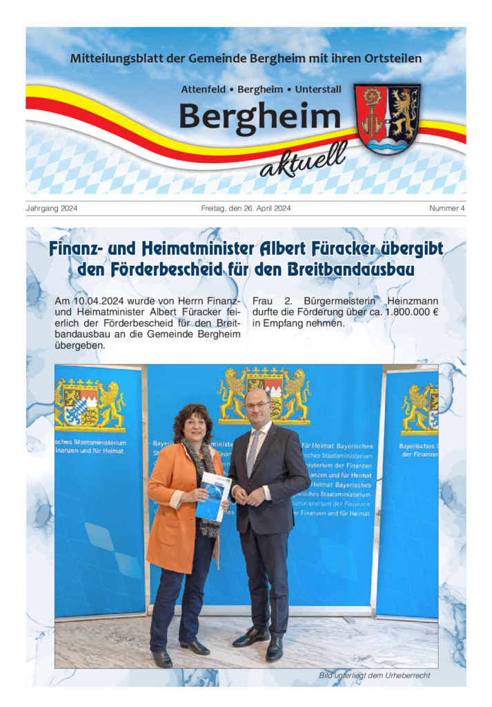 Gemeindeblatt Bergheim 04/2024